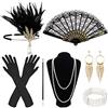 Firtink 9 pezzi anni '20 Costume da donna, accessori anni '20, accessori anni '20, accessori da donna Charleston, accessori da donna per donna