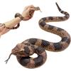 YEAMLTE Serpente Finto, Serpente in Gomma Morbida, Serpenti Finti Realistici, Gomma Serpente Giocattolo, per Spaventare Gli Uccelli Oggetti di Scena da Giardino, Festa di Halloween (A)