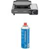 Campingaz Camp Bistro 3 Fornelli Piastra Combo 2200W Portatile con Custodia + Cartuccia Gas CP 250 con Valvola