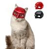 Aomig Maschera Bat per Gatto, Batcat Mask Accessori, Maschera per Pipistrello Rosso per Gatti, Batcat Costume per Animali da Compagnia per Halloween, Cappello da Cosplay da Pipistrello per Gatto