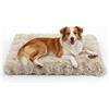 BingoPaw Cuccia per cani Taglia Media: Lettino cani Sfoderabile Lavabile Materassino cane Impermeabile, Cuscino Soffice Morbido Peloso Antiscivolo per animali domestici 90x60x10 cm, Beige