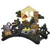 Ferrestock FSKPM011 Porta Amani da Parete Modello Gallo Decorativo Realizzato in Ferro Forgiato Verniciato a Colori con Spazio Abbastanza per Avvolgere Un Tubo