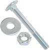 AERZETIX Set di 15 bulloni viti a testa tonda con quadro sottotesta M8x70mm / rondelle e dadi M8 / acciaio zincato/per fissaggio e assemblaggio
