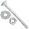 AERZETIX Set di 15 bulloni viti a testa tonda con quadro sottotesta M8x90mm / rondelle e dadi M8 / acciaio zincato/per fissaggio e assemblaggio