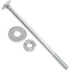 AERZETIX Set di 15 bulloni viti a testa tonda con quadro sottotesta M8x140mm / rondelle e dadi M8 / acciaio zincato/per fissaggio e assemblaggio