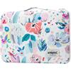 Kinmac Custodia protettiva impermeabile a 360° con maniglia per iPad Pro 11, MacBook Pro 13, MacBook Air 13 e 12-13,3 (fiori)