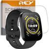 REY Pack 6X Pellicola salvaschermo per AMAZFIT BIP 5, qualità Premium