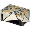 kwmobile Copertina Antipolvere Compatibile con Canon PIXMA TS3550i / TS3551i - Copri Stampante - Copertura Protettiva - Fodera in Giallo/Verde/Beige