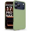 N NEWTOP Cover Compatibile per Apple iPhone 17 PRO MAX, Custodia TPU SOFT Gel Silicone Ultra Sottile Flessibile Case Posteriore Protezione Fotocamera Anti Urto Guscio Scocca Colorato (Verde)