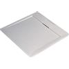 Ideal Standard - Ultra Flat S i.life, Piatto doccia quadrato 90x90 in resina, Piletta con scarico nascosto, Finitura opaca effetto pietra, Bianco