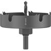 Bosch 1x Sega a tazza con mandrino per legno e cartongesso (per Cartongesso, Legno tenero, Ø 100 mm, Professional Accessorio Trapanoi)