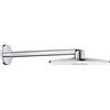 Grohe 26475LS0 Soffione Rainshower Cosmopolitan 310 a 2 Getti con Braccio a Parete, Bianco, Tondo, 400 mm