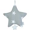 roba Carillon Little Stars per Neonati e Bambini - Tessuto Lavabile - Decorazione Cameretta - da Agganciare alla Culla - Ottimale come Regalo Nascita - Melodia Rimovibile - Bianco e Grigio