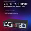 Mixer Audio 2 in 2 Uscite Mixer Portatile 48V per Musica KTV Da Palco