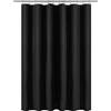 Barossa Design Tenda da doccia nera, in plastica PEVA di alta qualità, per bagno, leggera, di dimensioni standard, con 3 magneti, occhielli in metallo, colore nero