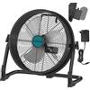 ILIKEPOW Ventilatore da Pavimento 12'' per Batteria Makita 18V, Adattatore & USB Type-C, Ventilatore da Terra Industriale Silenzioso, Velocità Variabile, Orientabile 360° per Cantiere, Casa, Campeggio