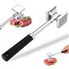 ANBEEISS Batticarne Doppia Faccia, Acciaio Inox