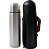 HTUK® - Thermos in acciaio inox con custodia per il trasporto, 0,5 l, a prova di perdite, per vuoto