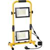 Lightasea Faretto LED da Cantiere, 200W 20000LM Faro da Esterno con Stativo Telescopico, IP66 Impermeabile Fari LED Esterno 6500K Luce Fredda con Interruttore per Officina, Garage, Costruzione