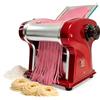 LEONEBEBE Pastaio elettrico Noodle Making Machine con 135W grande potente per uso domestico e commerciale Build-in 2.5mm Noodle Blade, uscita 5Kg/H (Rouge)