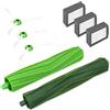 kwmobile Kit Accessori Ricambi Aspirapolvere - 3x Filtri Ricambio 3x Spazzole Laterali 2x Estrattori Compatibile con Roomba Modelli Serie e/i