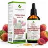 Naturoleum - Olio di semi di fico d'india biologico 100% puro, pressione a freddo, anti età, rigenerante, rughe pelle matura, ricco di vitamina E, viso, flacone di vetro pipetta 100 ml