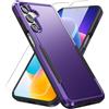 Warsia Custodia protettiva per Samsung Galaxy A16 5G, Galaxy A16 5G, con pellicola protettiva per schermo HD [testato di caduta di grado militare] custodia protettiva resistente agli urti per Samsung A16 5G,