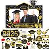 LMSHOWOWO 30 pz Foto Props Laurea Gadget, Cornice per Selfie in Carta, Alta Aualità Photo Booth Accessori, per 2026 Laurea Decorazioni Festa