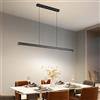Mikeru 100cm Lampada a Sospensione Da Tavolo Da Pranzo, Moderna Lineare a LED Lampada con 10%-100% Dimmerabile 3000k/4500k/6000k 3 Colori Lampada Sospensione Lineare per Sala Da Pranzo, Soggiorno