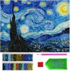 YUZNA Diamond Painting Set - Notte Stellata di Vincent Van Gogh - 30x40 cm - Diamond Painting per Adulti, 5D Quadri con Diamanti