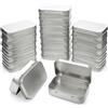 LJY 22 Pezzi Scatole di Latta Rettangolari Argentate con Coperchio a Cerniera (9,5x 6x 2,2 cm)-Mini Tin Box in Metallo per Organizzazione Minuteria, Contenitori Piccoli per Fai-da-Te e Stash Box Vuote