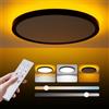 Aphyni Plafoniera LED Soffitto Dimmerabile 24W 2800LM,Lampada da Rotonda Piatta 3000K-6500K per Camere da Letto,Soggiorno,Camerette,Balcone,Ø30cm