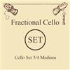LARSEN STRINGS Corde per violoncello LARSEN STRINGS Original Fractional - misure piccole set 3/4 Medio