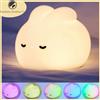 bandian originality Luce notturna a LED Simpatico anatroccolo Animali dei cartoni animati Lampada in silicone per bambini Sensore tattile Temporizzazione USB Ricaricabile per regali di compleanno