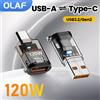 olaf Adattatore da 120 W tipo C a USB A OTG ricarica rapida da USB3.2 a tipo C adattatore femmina ricarica rapida OTG per iPhone 15 16 MacBook iPad