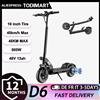 TODIMART Monopattino Elettrico TODIMART D6 per Adulti, 500W 48V 13AH, Velocità Massima 45KM/H, Pneumatici Fuoristrada da 10 Pollici, Sistema di Sospensione Doppia, E-scooter Sportivo
