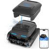AIRROBO CP400 Robot Pulitore Piscina Senza Fili, Pulisce Superficie Acqua/Pareti/Fondo/Linea di Galleggiamento, 150 min di Autonomia, Parcheggio Automatico, Controllo tramite App