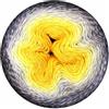 Scheepjes Whirl, Cotton, Nero, Grigio, Giallo, 1 cm