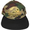 Heroes Inc. Cappellino Snapback Jurassic Park per Uomo, Cappello Gold Logo Camo con Visiera