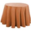 Martina Home Altea, Gonna per Tavolo Camilla, Colore Arancione, Rotonda 80 Ø