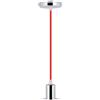 Brightium Luce a sospensione - Luce pendente E27, finitura cromata, design moderno, ideale per interni, fornisce un'illuminazione calda ed elegante.