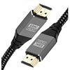 IBRA 2.1 Cavo HDMI 8K Ultra Alta Velocità 48Gbps | Supporta 8K @60HZ, 4K @120HZ, 4320p, compatibile con Fire TV, supporto 3D, funzione Ethernet, 8K UHD, 3D-Xbox PlayStation PS3 PS4 PC etc- 1M