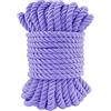 LEREATI Corda intrecciata viola intenso, 7 mmx10 m, corda in poliestere a 3 strati, morbida corda in raso, corda decorativa in macramè, per fai da te, fai da te, per regali, decorazioni per la casa