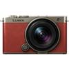 Panasonic LUMIX S9 N Kit 18-40 mm titanio oro x pelle rosso cremisi