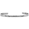 Beloved Bracciale da donna in acciaio Emozionale - frasi, pensieri, parole - incisione smaltata - struttura rigida aperta 4 mm