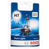 Bosch Lampadina Alogena H7 Pure Light, 12 V 55 W, Ricambio di Qualità Originale- Attacco PX26d - Confezione da 1 Lampadina