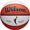 Wilson Pallone da Basket WNBA OFFICIAL GAME BALL, Utilizzo Indoor, Pelle, Misura: 6, Marrone/Bianco