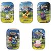 Pokémon Mini confezione di latta - 50 carte assortite, 1 ultra rara casuale e moneta da gioco