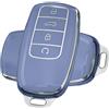 ATFIGII Custodia per chiave elettronica compatibile con Chery Omoda 5 Tiggo 7 Tiggo 8 Tiggo 8 Pro per Jaecoo 7, custodia protettiva per chiave TPU, 4 pulsanti, colore: grigio