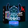 Lampada Stitch: 16 Colori Luce Notturna Stitch Anime 3D Illusione Con Telecomand